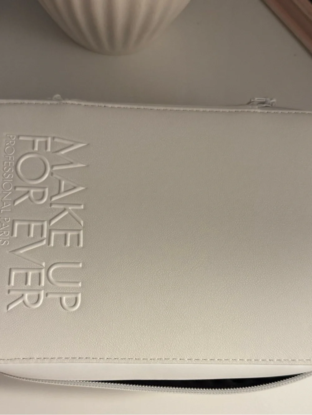 Makeup Forever White Cosmetic Travel Case